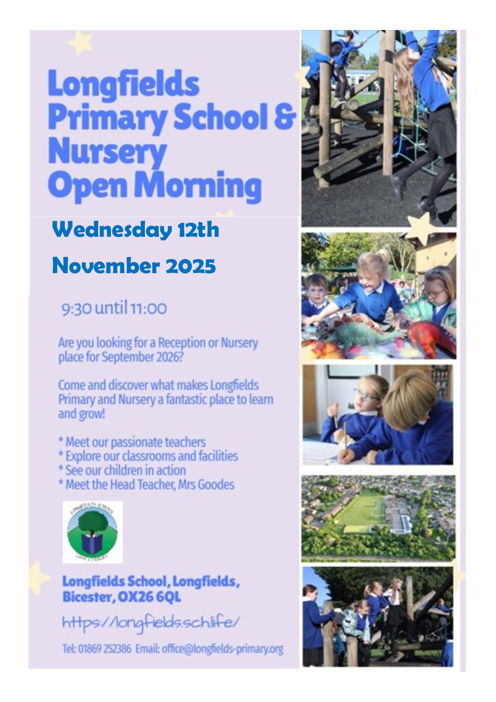 Longfields Primary School Open Morning 2025